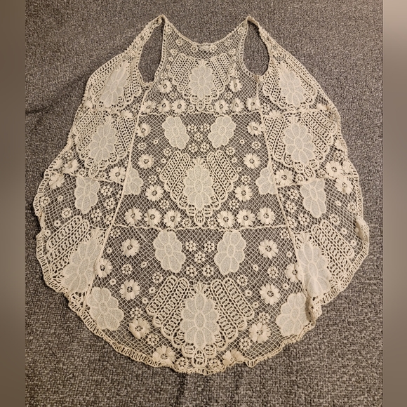 ✨️2/$20 American Rag Crochet Detail Cream Cardigan XS - Picture 5 of 5